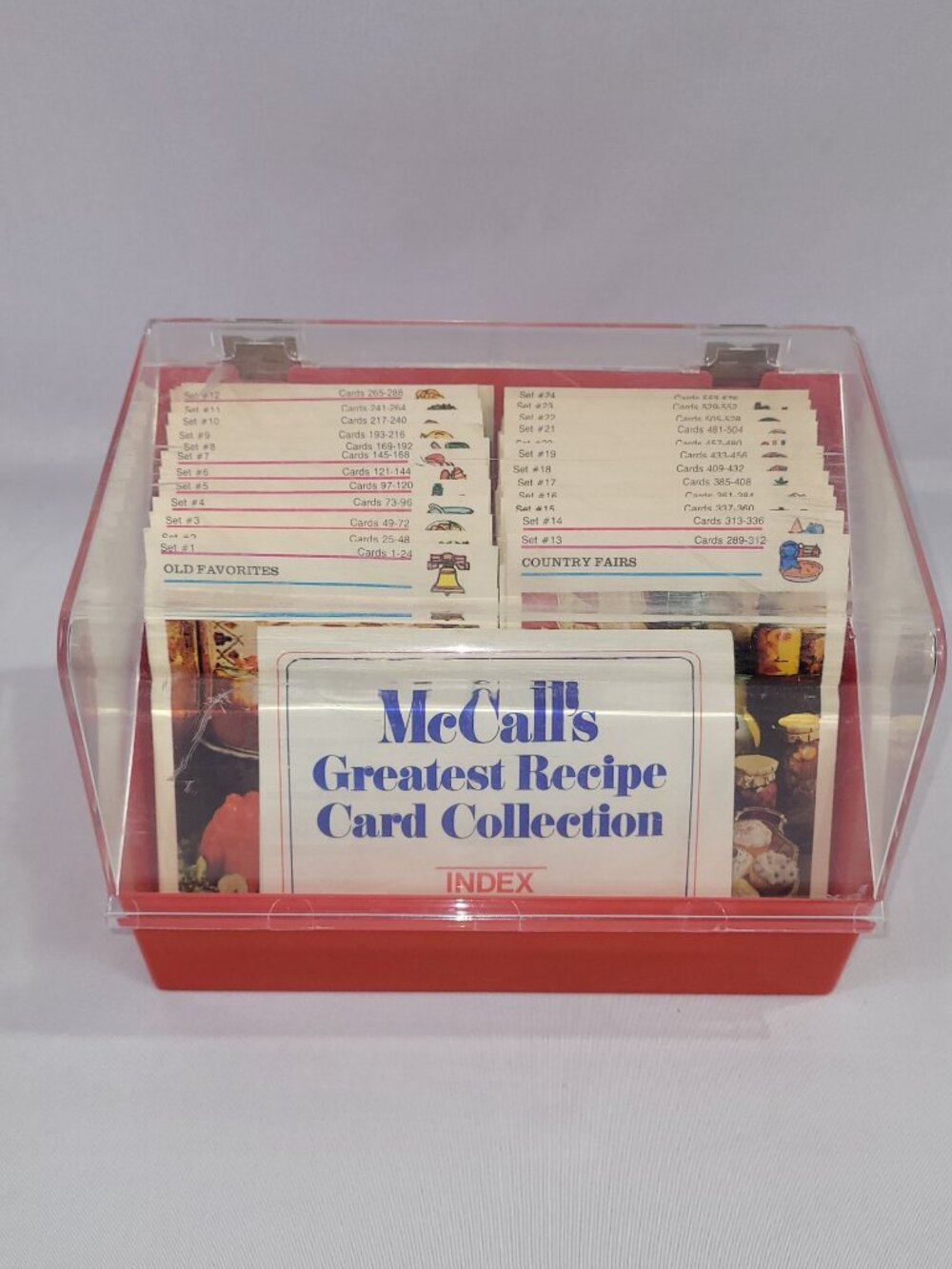 McCall's Vintage 1973 Greatest Recipe Card Library Set COMPLETE